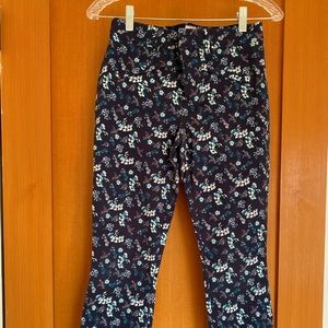 Floral Cigarette Pants